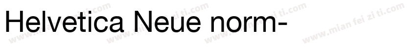Helvetica Neue norm字体转换